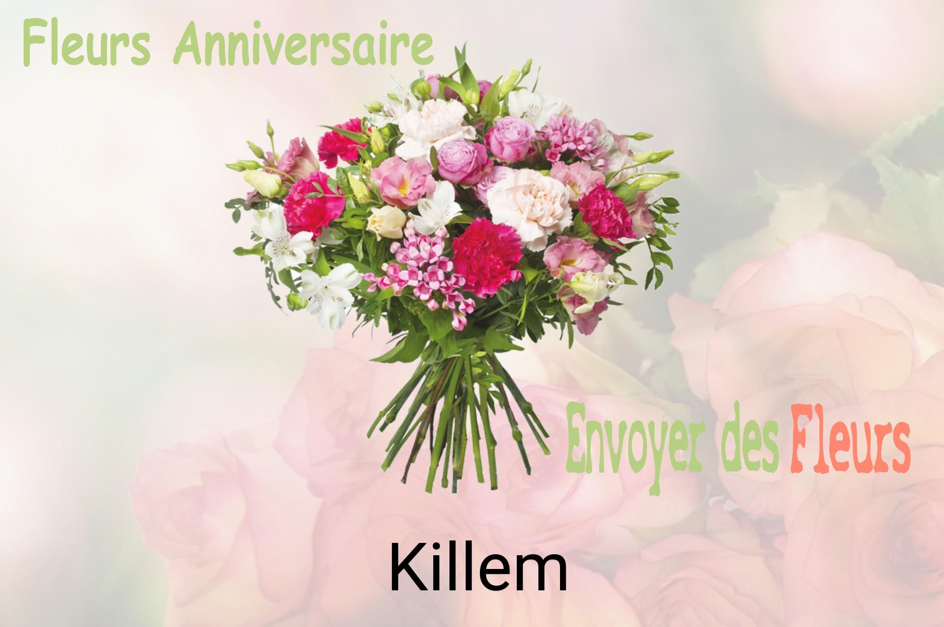 Bouquet de fleurs d’anniversaire livré à Killem